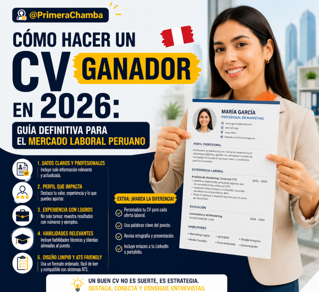Cómo hacer un CV ganador en 2026: