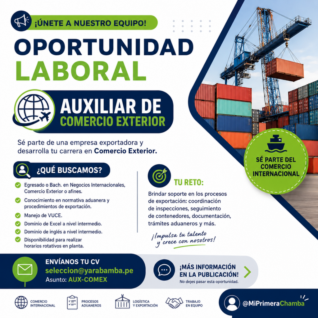 AUXILIAR DE COMERCIO EXTERIOR
